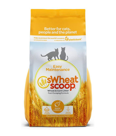 sWheat Scoop Wheat & Corn Blend Natural Easy Maintenance Fast Clumping Cat Litter - 11.33KG